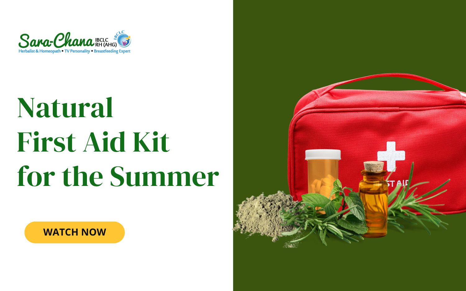 Natural First Aid Kit for the Summer